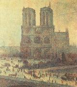 Luce, Maximilien Notre-Dame oil painting